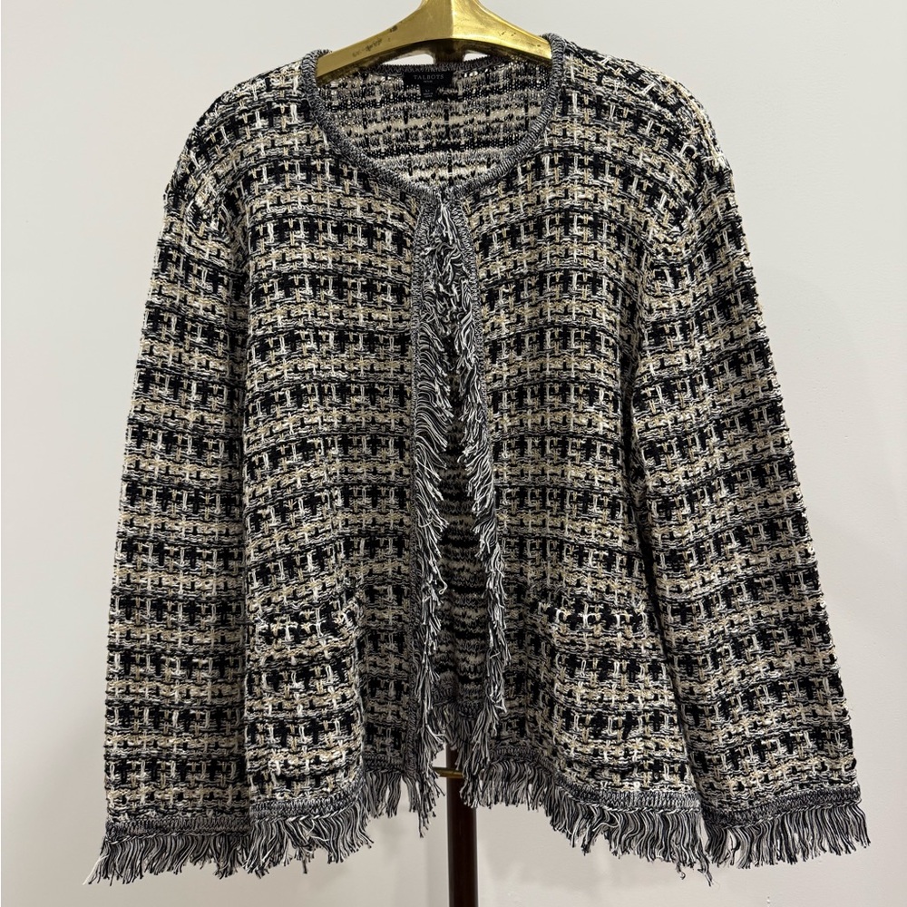 NWOT Talbots L petite tweed sweater